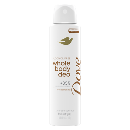 Save $5.00 on any ONE (1) Dove Whole Body Deodorant (excludes Trial & Travel and Dove Men+Care)