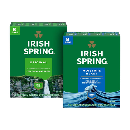 Save $2.00 on any ONE (1) Irish Spring Bar Soap Multipack (6ct or larger)