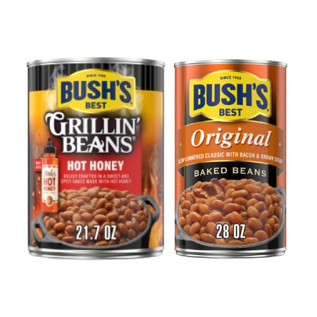 Save $1.00 on any TWO (2) Bush's Baked Beans (28 oz.) OR Grillin' Beans (21/22 oz)
