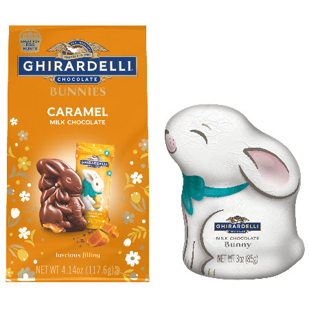Save $2.00 on any TWO (2) Ghirardelli Easter Chocolates 3oz or larger