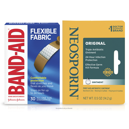 Save $1.00 on any ONE (1) BAND-AID&reg; Brand Adhesive Bandages, BAND-AID&reg; Brand of First Aid or NEOSPORIN&reg; product