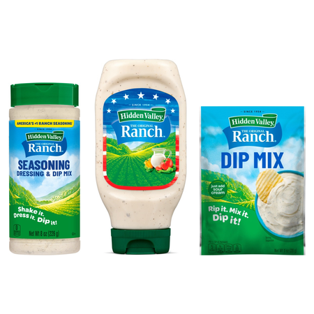Save $0.50 on any ONE (1) Hidden Valley&reg; Ranch Bottle, Seasonings or Dry Dip Mix, any variety