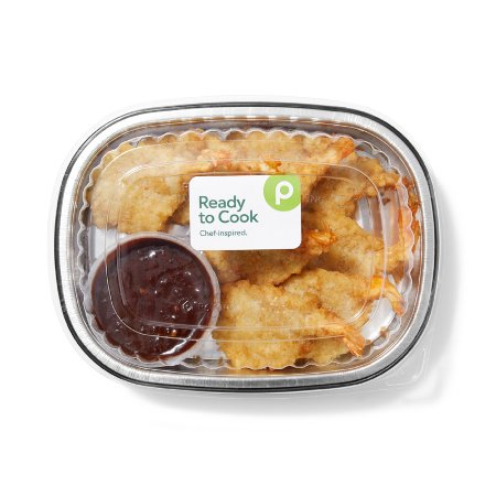 Save $.50 Off The Purchase of One (1)    Publix Hand-Breaded Panko Shrimp With Sweet Heat Sauce, Perfect for the Air Fryer, each tray
