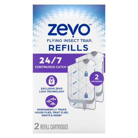 Save $1.50 on TWO Zevo Flying Insect Trap Full Size Refill Cartridges - 2 Count.