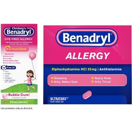 Save $1.00 on any ONE (1) BENADRYL&reg; product (excludes trial/travel sizes)