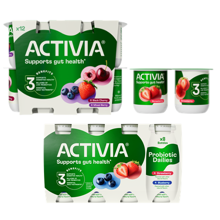Save $2.00 on any TWO (2) Activia&reg; Products (4-Packs, 12-Packs, or Dailies)
