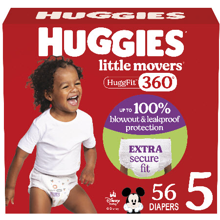 Save $3.50 on any ONE (1) Huggies Huggfit 360 Baby Diapers 48-76 ct.