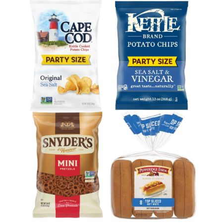 Save $1.00 on any ONE (1) Cape Cod or Kettle Brand 7.5-14 oz, Snyder's of Hanover 8-16 oz, or Pepperidge Farm Bakery Buns & Rolls