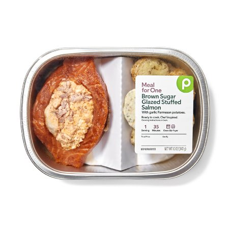 Save $1.00 Off The Purchase of One (1) Publix Brown Sugar Glazed Stuffed Salmon  With Garlic Parmesan Potatoes, 12-oz pkg.