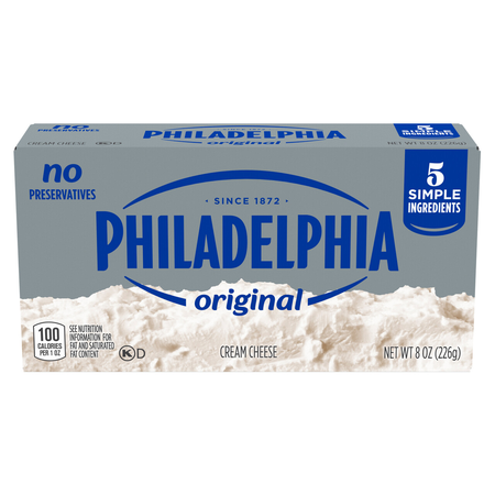 Save $1.00 on any TWO (2) Philadelphia Cream Cheese 7.5-16-oz