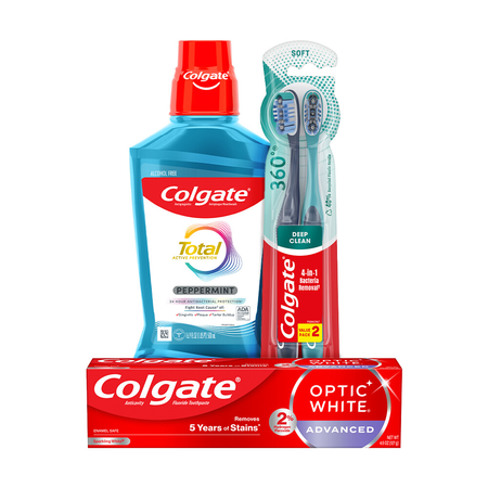 Save $4.00 on any TWO (2) Colgate 360°, Toothpastes, Total Manual Toothbrushes, Mouthwashes or Mouth Rinses