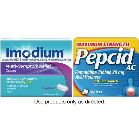Save $3.00 on any ONE (1) PEPCID® (25ct or higher), IMODIUM® (excluding 6ct) or LACTAID® Supplement product (excluding trial and travel).