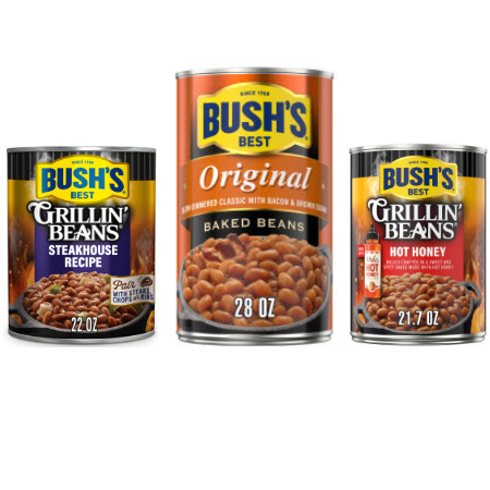 Save $1.00 on any TWO (2) Bush's Baked Beans 28 oz. or 21/22 oz. Grillin' Beans