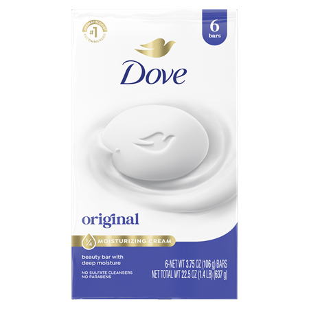 Save $2.00 on any ONE (1) Dove Bar Soap (4-6ct) (excludes items and sizes not listed)