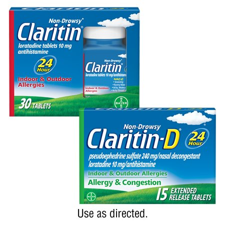 Save $5.00 on any ONE (1) Non-Drowsy Claritin® or Claritin-D® product 15ct or larger (excludes Children's Claritin®)
