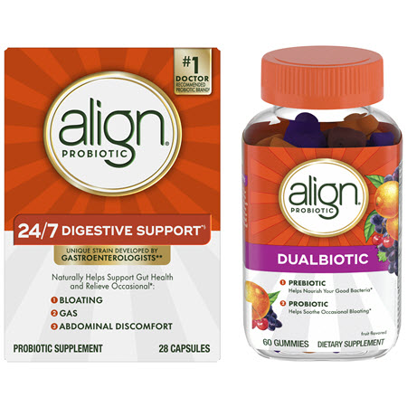 Save $2.00 on any ONE (1) Align Probiotic Supplement Product (excludes trial/travel size)
