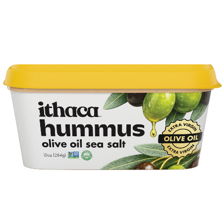 Save $1.00 on any ONE (1) Ithaca Olive Oil Sea Salt Hummus, 10oz.