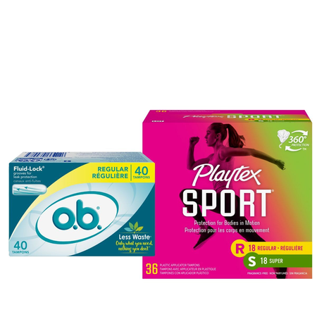 Save $1.50 on any ONE (1) Playtex&reg; Sport&reg; 14ct-36ct or o.b.&reg; Tampons 40ct