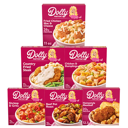 Save $1.25 on any ONE (1) Dolly Parton&rsquo;s&trade; Frozen Single-Serve Meals 11-12.5 oz