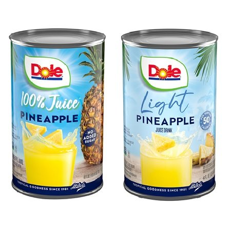 Save $1.00 when you buy any ONE (1) Dole® 46oz Pineapple Juice or Juice Drink