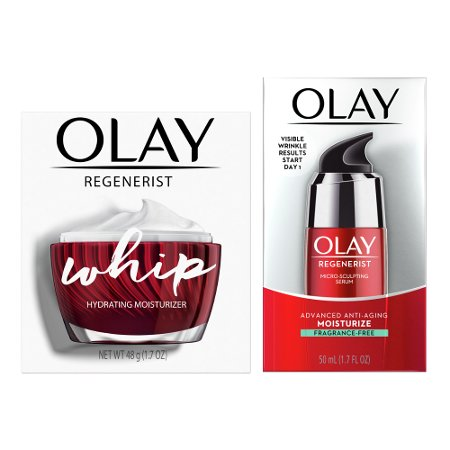 Save $6.00 on ONE Olay Whip, Micro-Sculpting Serum Fragrance Free, Regenerating Serum Fragrance Free or Micro-Sculpting Lotion with Sunscreen SPF 30 (