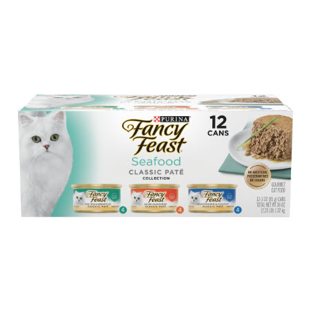 Save $1.50 on any ONE (1) 12 ct package (3 oz cans) of Fancy Feast&reg; Wet Cat Food