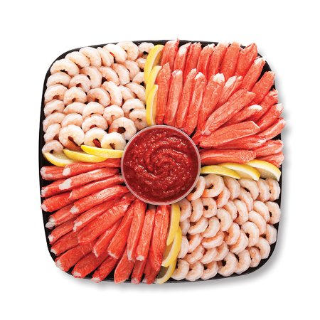 Save $3.20 Off The Purchase of One (1)  Shrimp & Surimi Platter Medium, Ready-to-Eat, Net Weight 64-oz tray
