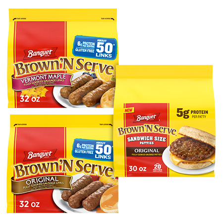 Save $2.00 on any ONE (1) Banquet&reg; Brown 'N Serve Sausage Patties or Links 30-32oz