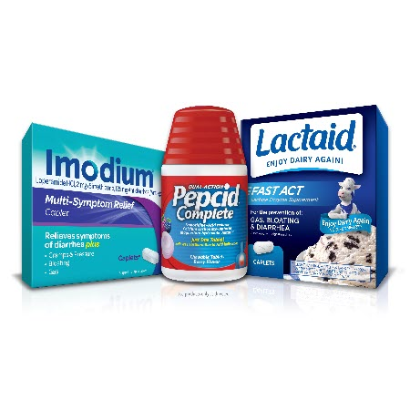 Save $3.00 on any ONE (1) PEPCID&reg;, IMODIUM&reg; or LACTAID&reg; Supplement product.