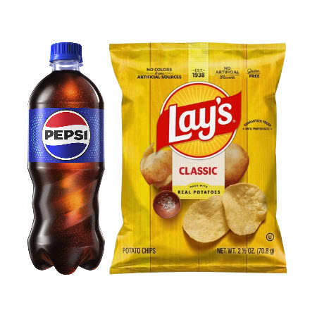 Buy ONE (1) PEPSI 20-oz and Get ONE (1) LAY'S Single Bag 1.875-3.625-oz Free