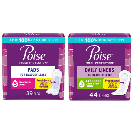 Save $2.00 on any ONE (1) Poise Pads 14-20ct, 28ct or 30ct, or Poise Liners 44-48ct  (excluding Overnight pads, 20-22ct)