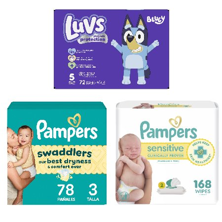 Save $10.00 when you spend $35.00 on Pampers or Luvs Products