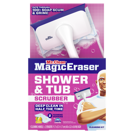 Save $3.00 on ONE Mr. Clean Shower & Tub Starter Kit or Mr Clean Magic Eraser 6ct or Higher.