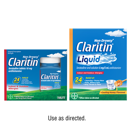 Save $5.00 on any ONE (1) Non-Drowsy Claritin&reg; 20ct or larger or Claritin&reg; Cooling Honey Flavored Liquid 8oz