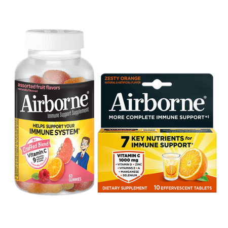 Save $1.00 on any ONE (1) Airborne&reg; Immune Support Supplement