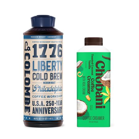 Save $1.00 on any TWO (2) Chobani&reg; Creamer or La Colombe Coffee
