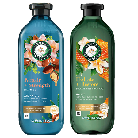Save $3.00 on ONE Herbal Essences Pure Plant Essences Shampoo, Conditioner OR Treatment (excludes Dual Packs, 100 mL Shampoo and Conditioners, and tri
