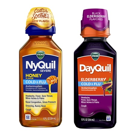 Save $1.50 on ONE (1) Vicks DayQuil, NyQuil or Formula 44 12 oz or 24-48 ct