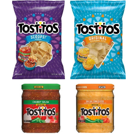 Save $2.00 when you buy TWO (2) Tostitos dips (15- 15.75 oz) AND TWO (2) Tostitos chips (9-13 oz), excluding Party Size