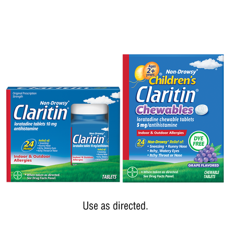 Save $10.00 on any ONE (1) Non-Drowsy Claritin or Children'sClaritin56ct + (excl RediTabs70ct, Claritin115ct, CH&rsquo;sClaritin80ct, Claritin-D)