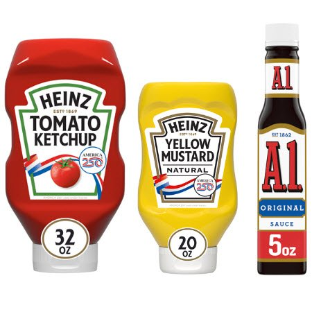Save $3.00 when you spend $15.00 on Heinz Ketchup, Mustard, Kraft BBQ Sauce, or A1 Steak Sauce