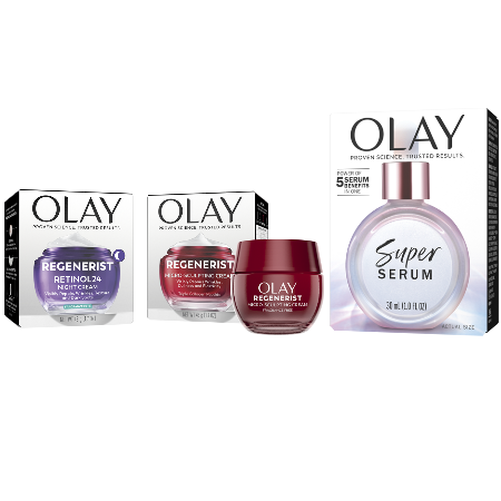 Save $10.00 on any TWO (2) Olay Facial Moisturizer, Eye, Serum or Treatment