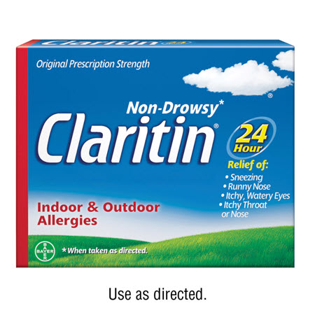 Save $5.00 on any ONE (1) Non-Drowsy Claritin&reg; Allergy 20ct or larger (excludes Children's Claritin&reg; and Claritin-D&reg;)