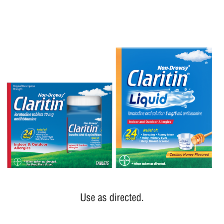 Save $5.00 on any ONE (1) Non-Drowsy Claritin&reg; 20ct or larger or Claritin&reg; Cooling Honey Flavored Liquid 8oz