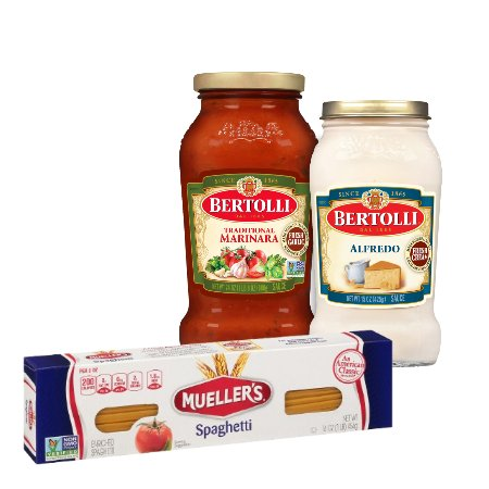 Save $1.00 on any ONE (1) Bertolli 15 or 24-oz Pasta Sauce (excludes Organic) and any ONE (1) Mueller's® 16-oz Pasta (combined purchase required)