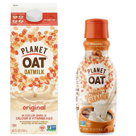 Save $1.00 on any ONE (1) Planet Oat Oatmilk 52oz or Planet Oat Creamers 32oz