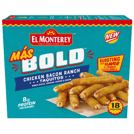Save $2.00 on any ONE (1) El Monterey Mas Bold Taquitos