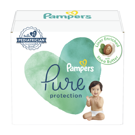 Save $5.00 on ONE BOX Pampers Pure Protection Diapers (excludes Huge Pack).