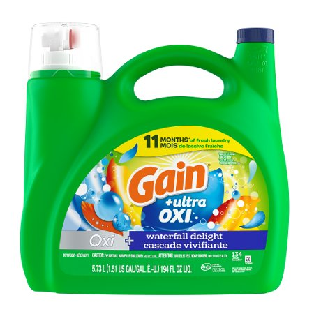 Save $3.00 on ONE Gain Liquid Laundry Detergent 133 oz OR 177-194 oz (includes Gain Plus 133 oz or 170 oz), (excludes Gain Rinse, Gain Flings, Gain Li