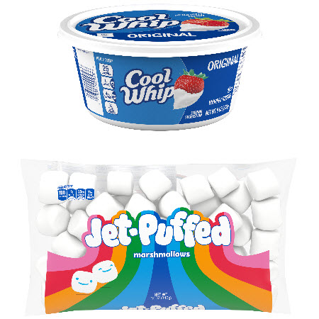 Save $1.00 on any TWO (2) Cool Whip or Jet-Puffed Marshmallow Products